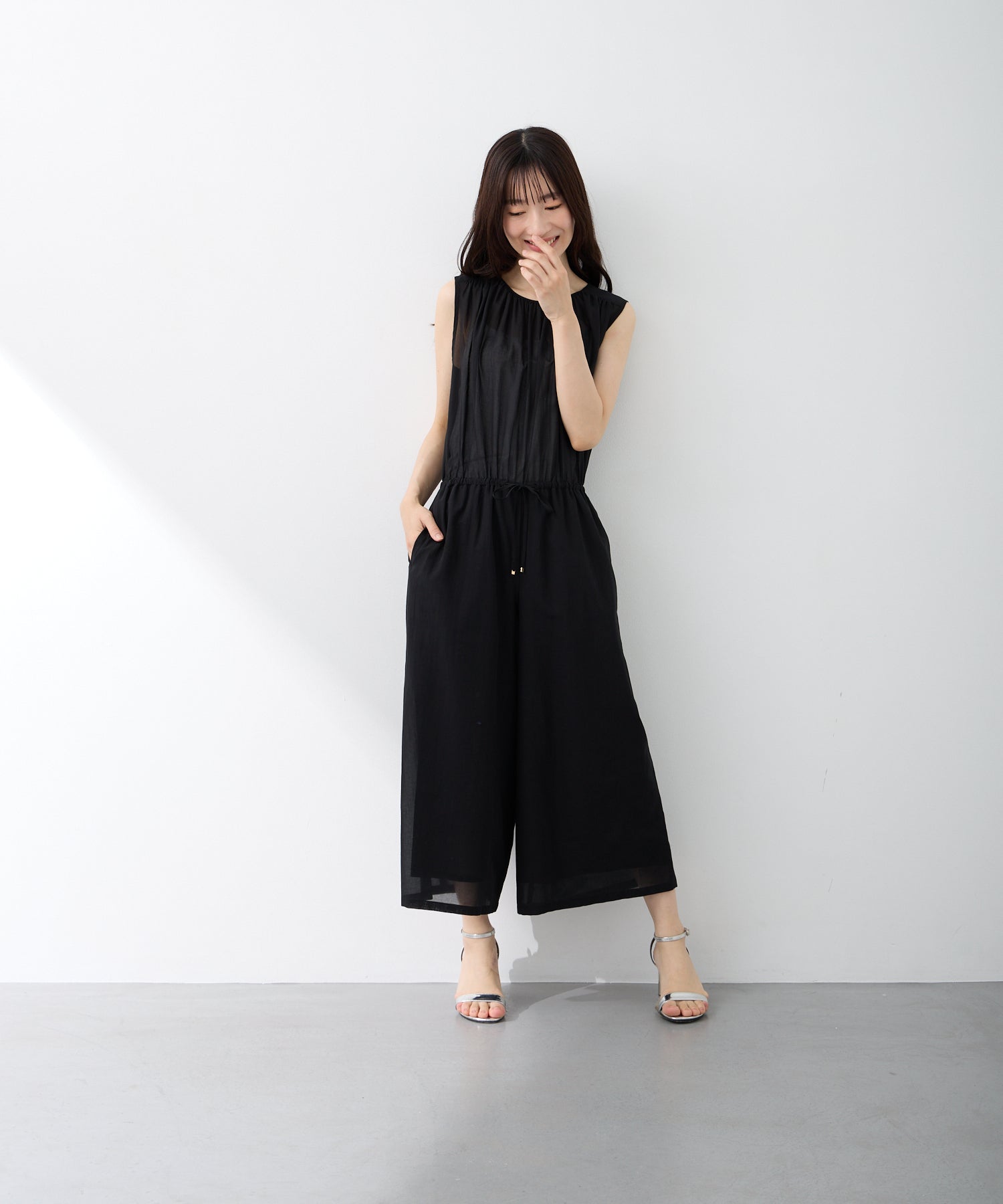 ギャザーワイドノースリーブオールインワン【日本製】 – Ifemelu