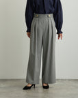 ウエストタブツイルワイドパンツ【日本製】