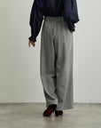 ウエストタブツイルワイドパンツ【日本製】
