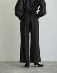 2タックワイドパンツ/ブラック【日本製】