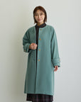 2WAYカラーロングコート/グリーン【日本製】