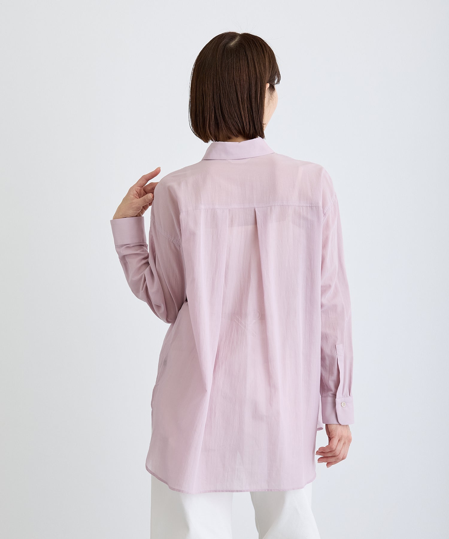 ウエザークロスフードオーバーシャツ　ピンク　trois freezer cropped shirt | AND ON JIONE STORE（アンドオン）ジオン商事
