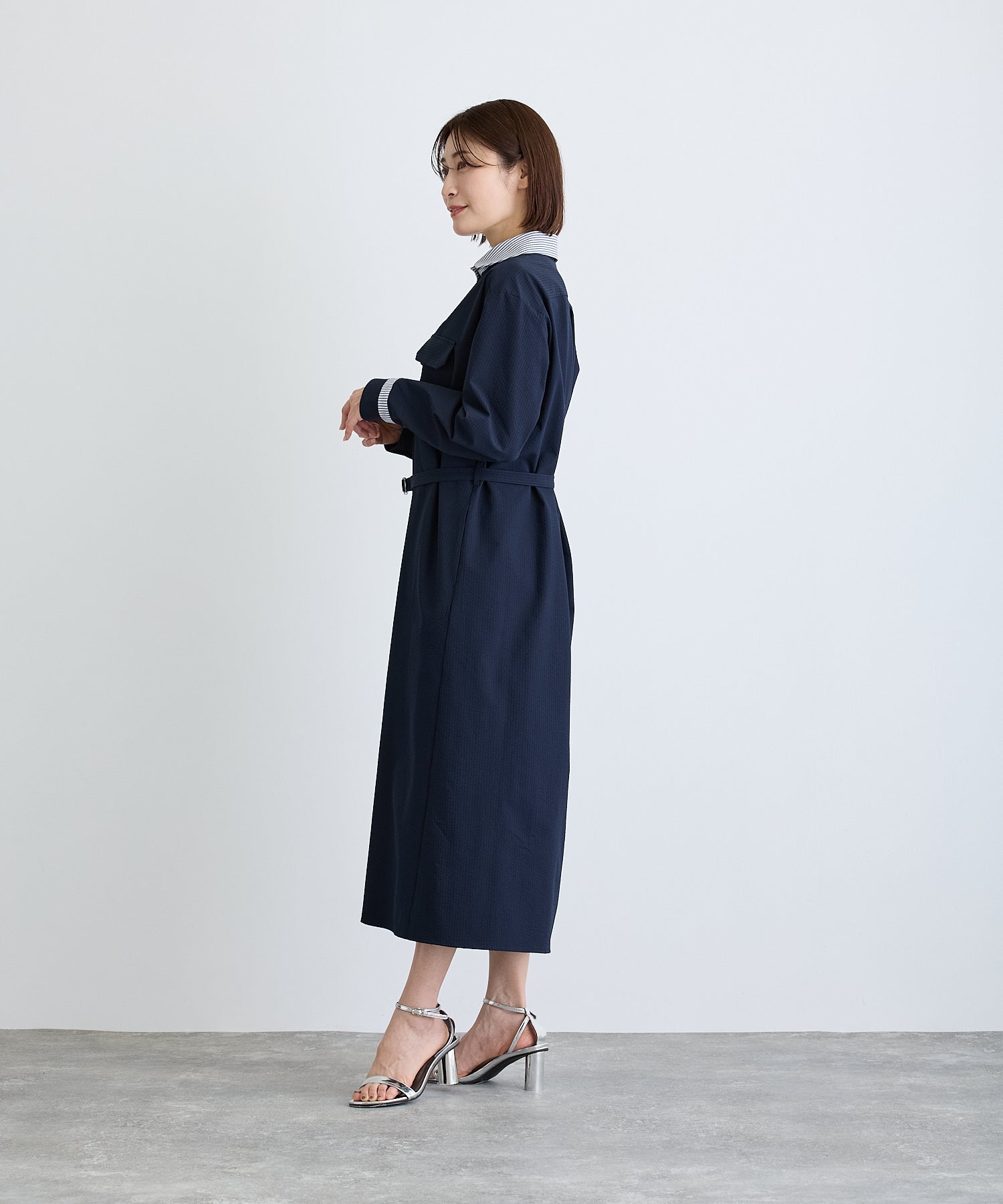 ふ*く様 新品　luxebirdie エリアスワンピース　ネイビー バーディ BIRDIE Luxe birdie エリアスワンピース S ネイビー【返品