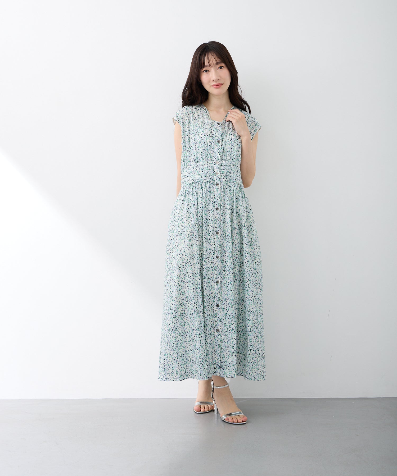 ダブルフェーストウキョー ワンピース 38 M✨️doubleFaceTokyo ダブルフェース トーキョー シャツワンピース 配色ワンピース