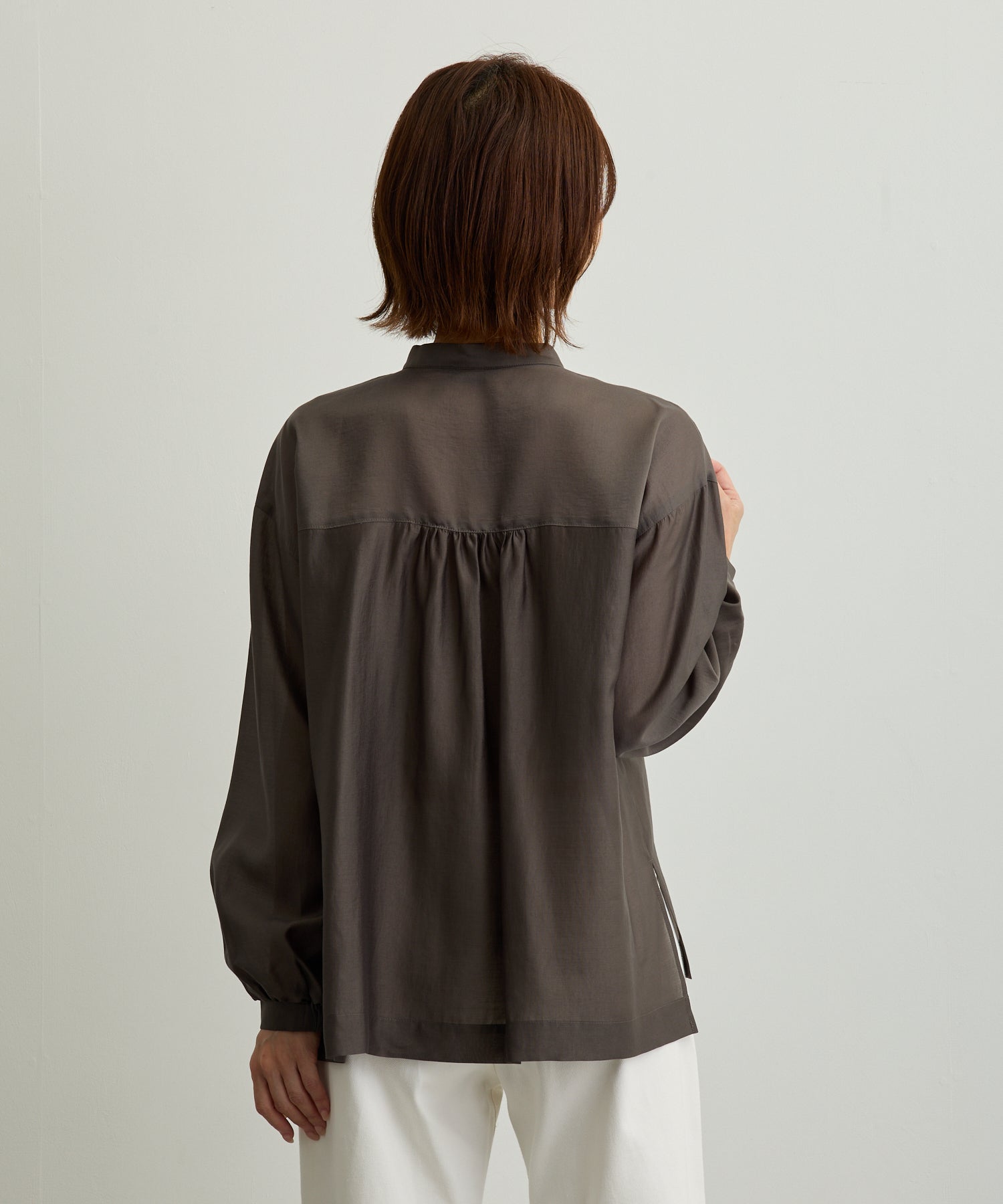 胸ポケットブルゾン風シアーシャツ【日本製】 – Ifemelu