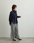 ウエストタブツイルワイドパンツ【日本製】