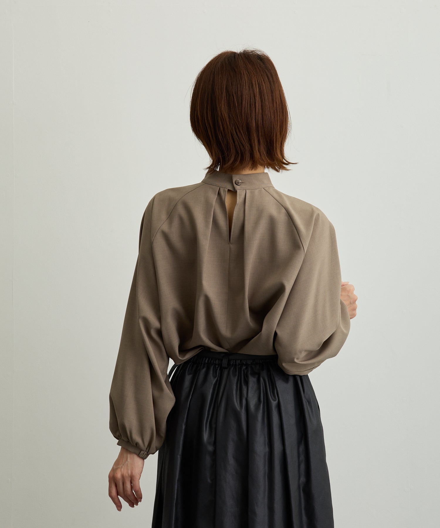 ラグランスリーブスカーフタイブラウス【日本製】