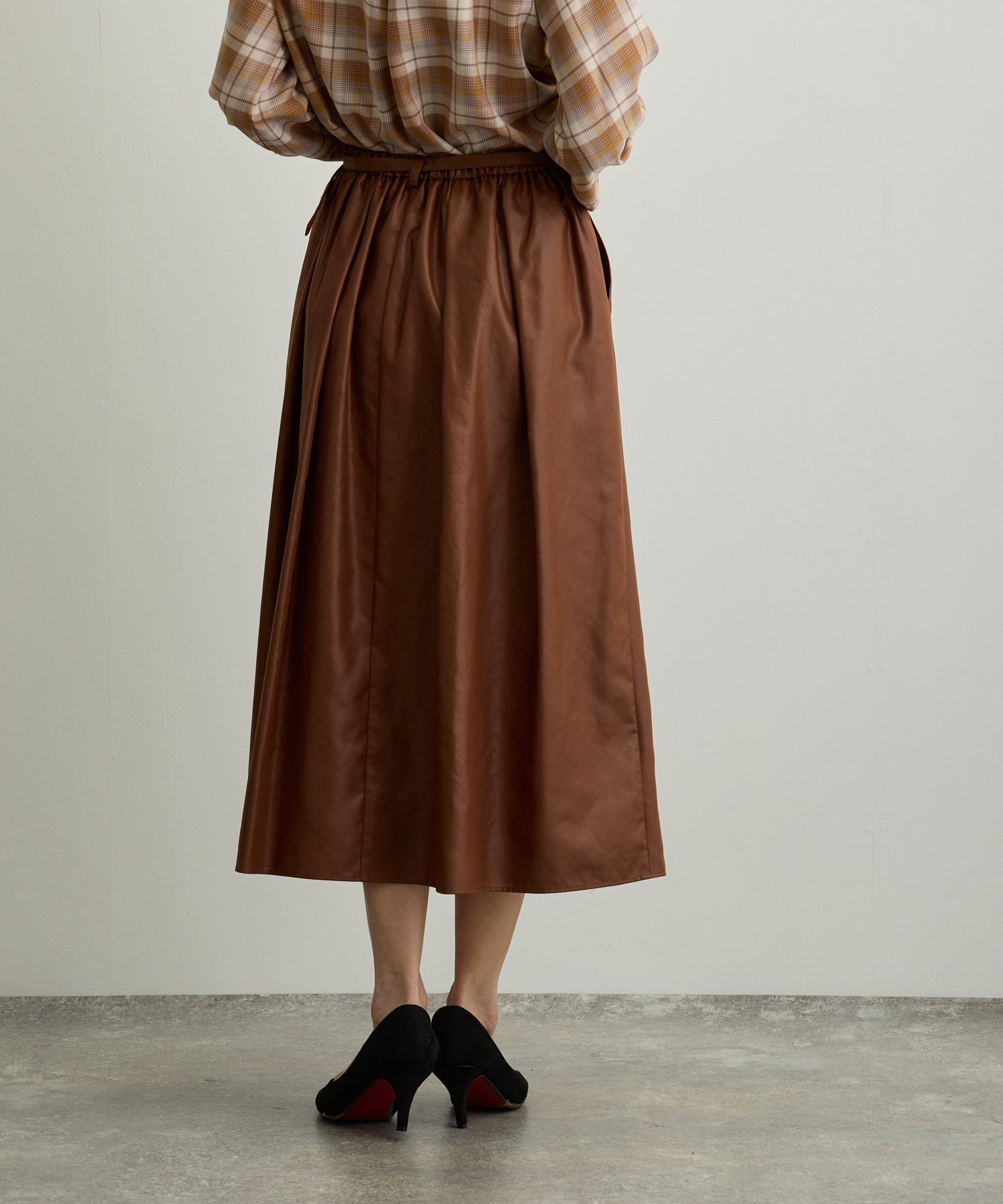 タックフレアグロッシースカート【日本製】