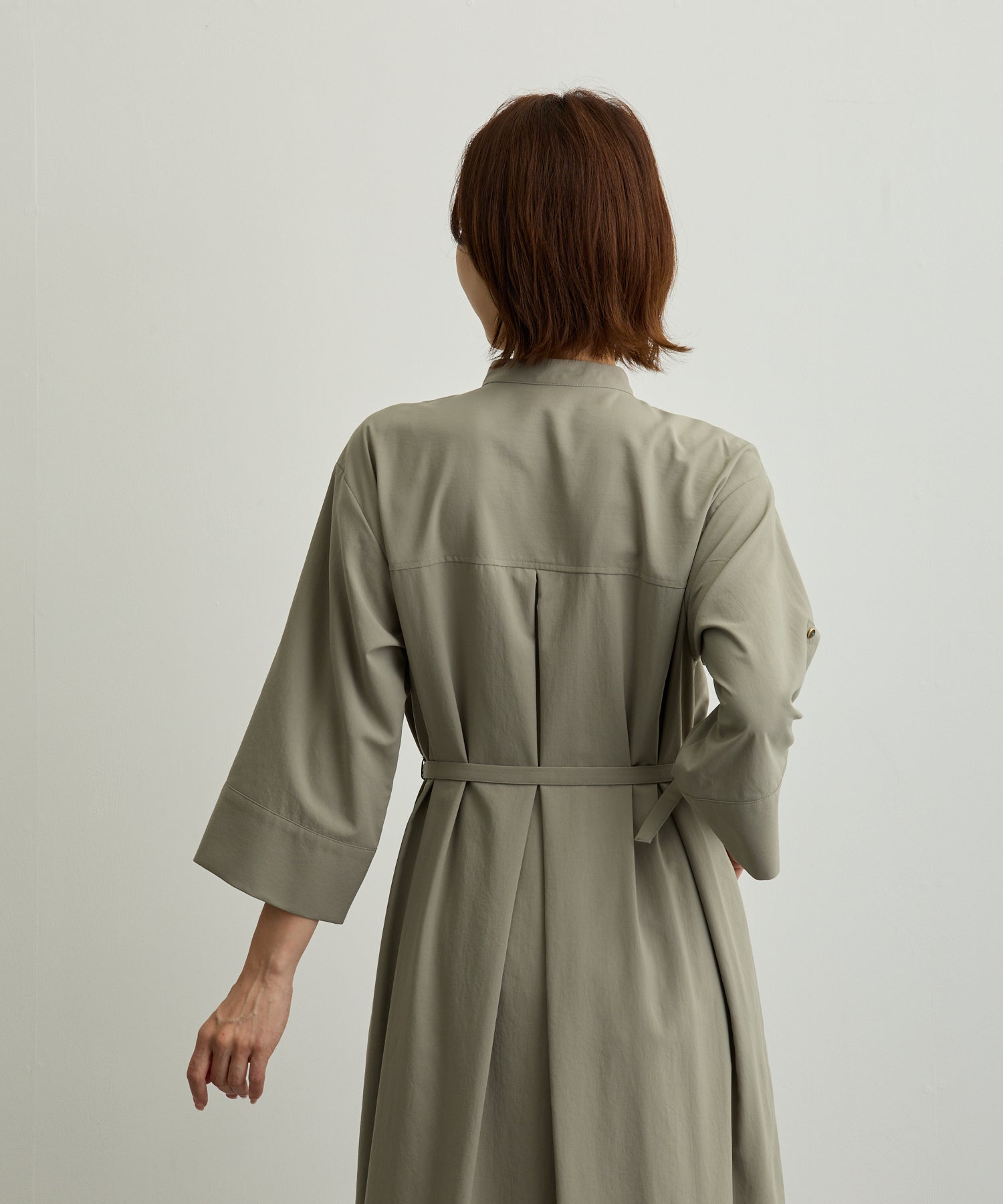 フラップポケットシャツワンピース【日本製】