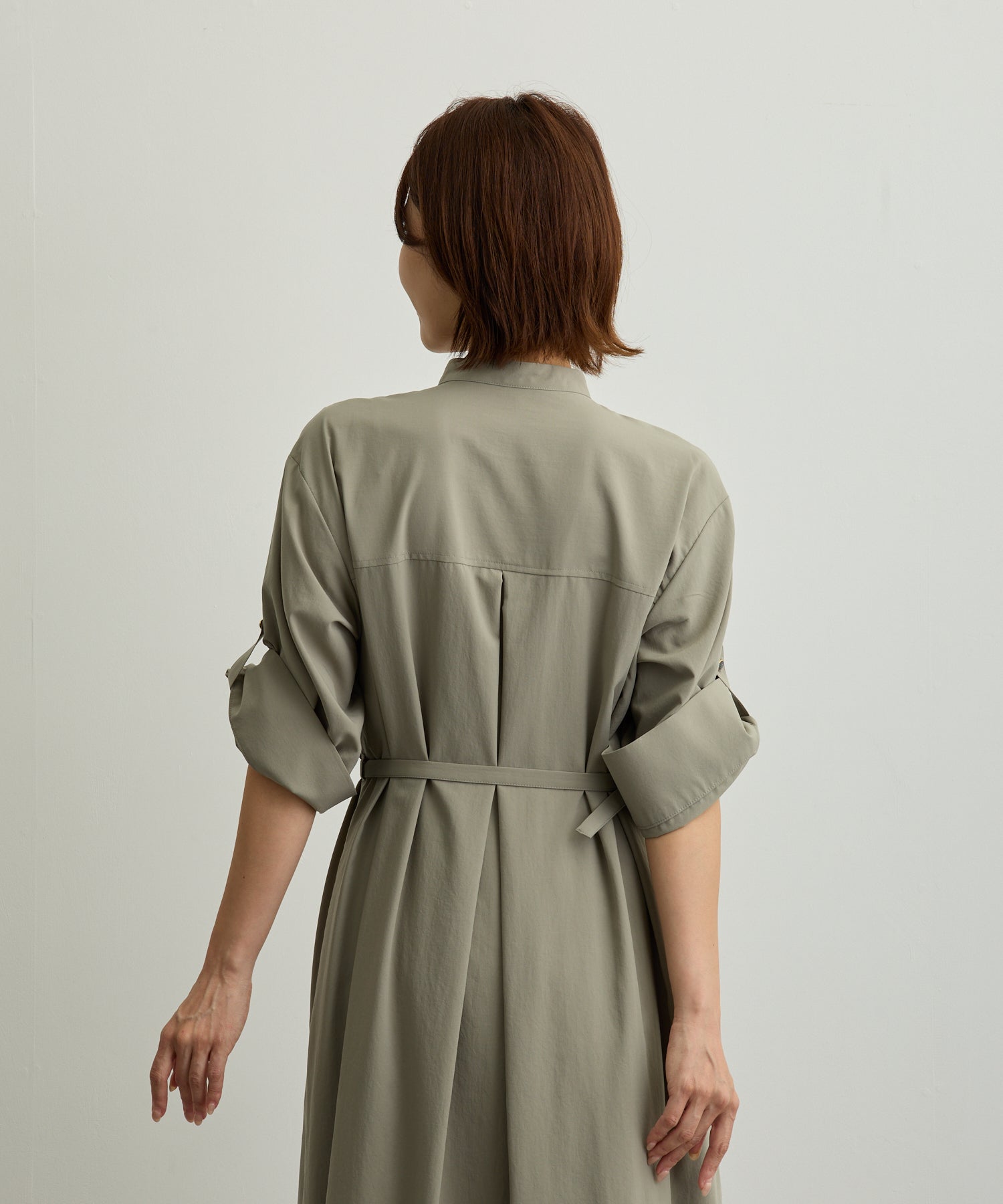 フラップポケットシャツワンピース【日本製】