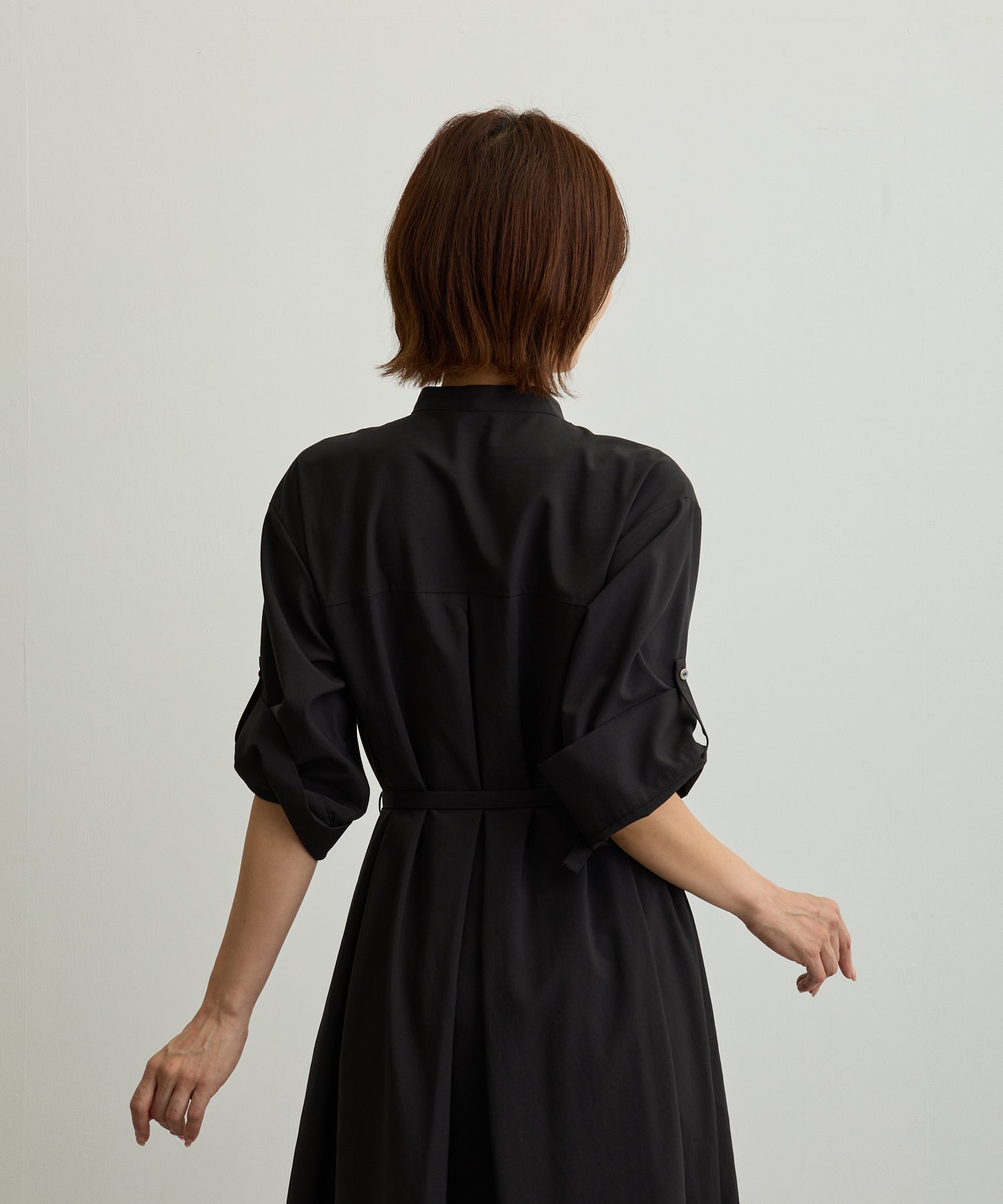 フラップポケットシャツワンピース【日本製】