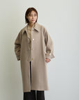 2WAYカラーロングコート/ベージュ【日本製】