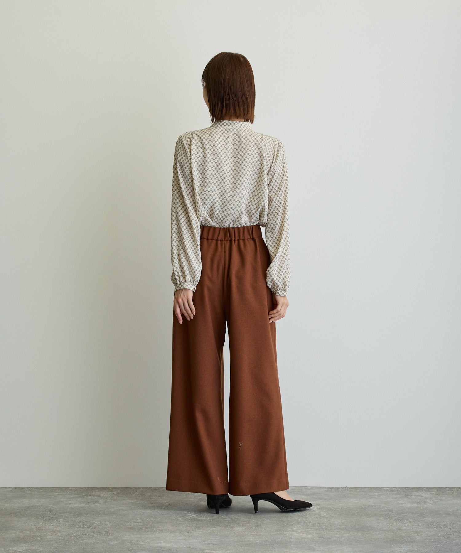 2タックワイドパンツ/ブラウン【日本製】 – Ifemelu/DoublefaceTokyo