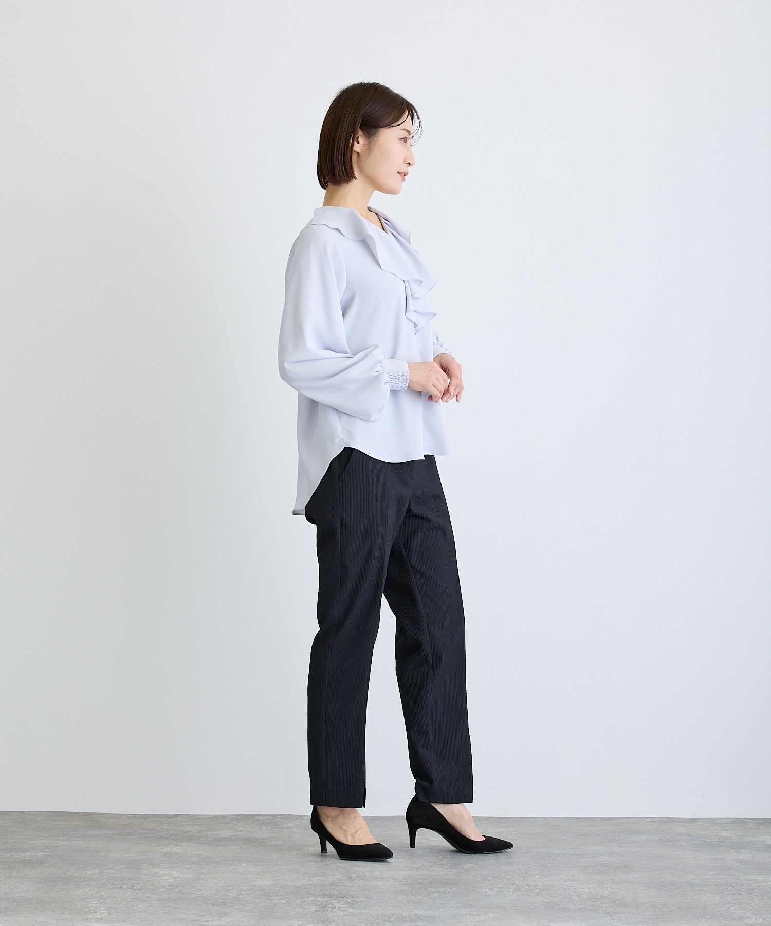 スリットテーパードパンツ/ブラック【日本製】 – Ifemelu