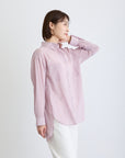 シアーシフォンオーバーサイズシャツ/ピンク【日本製】