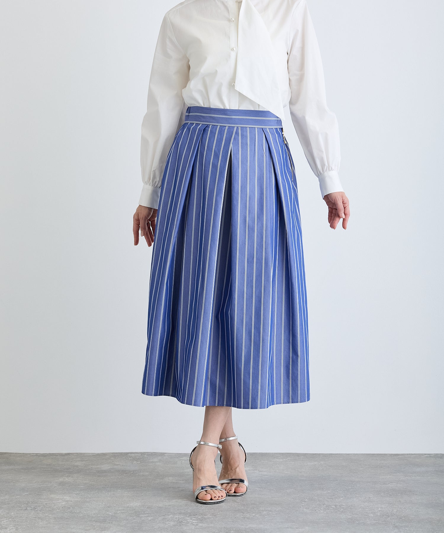 SHE Tokyo ストライプスカート36 中古・古着通販】SHE TOKYO (シートーキョー) ストライプフレア